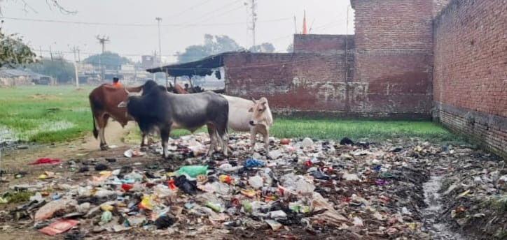 Diwali festival near, heaps of dirt in Banda