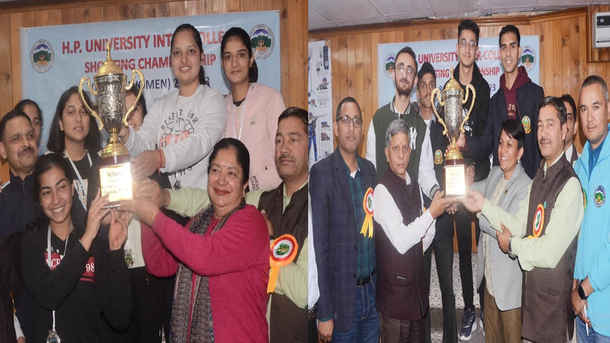 College Shooting Competition: Sanjauli in men, Mandi College winner in women's category