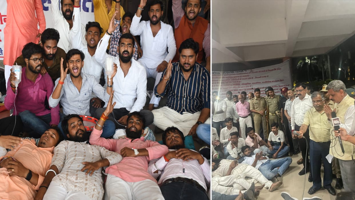 Gorakhpur University After day-long uproar student leaders hunger strike ends