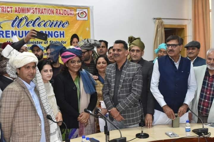 Minister of State for Tribal Affairs Renuka Singh visit to Rajouri