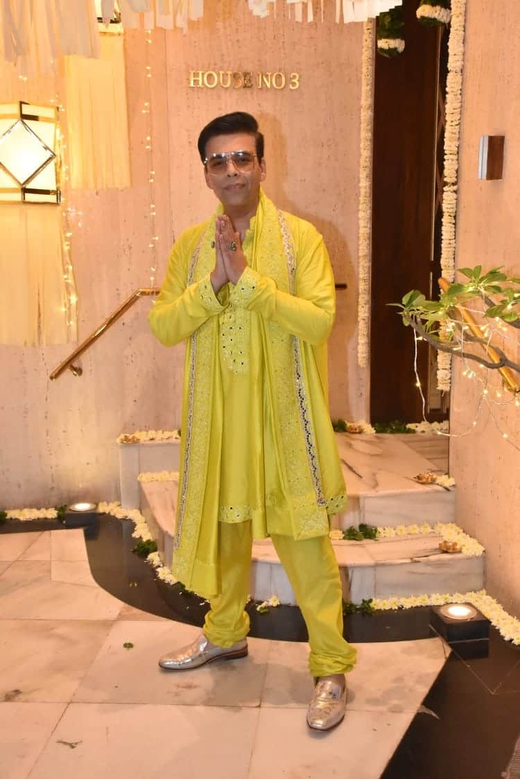 Celebrity Designer Manish Malhotra hosted Diwali party Kiara advani Varun Dhawan karan johar inside photos