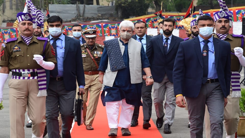 LG said, will end terrorism from Jammu and Kashmir