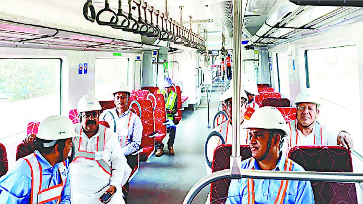 Meerut: Rapid rail ran at a speed of 40 kmph on 700 meter track, MP traveled, trial next month