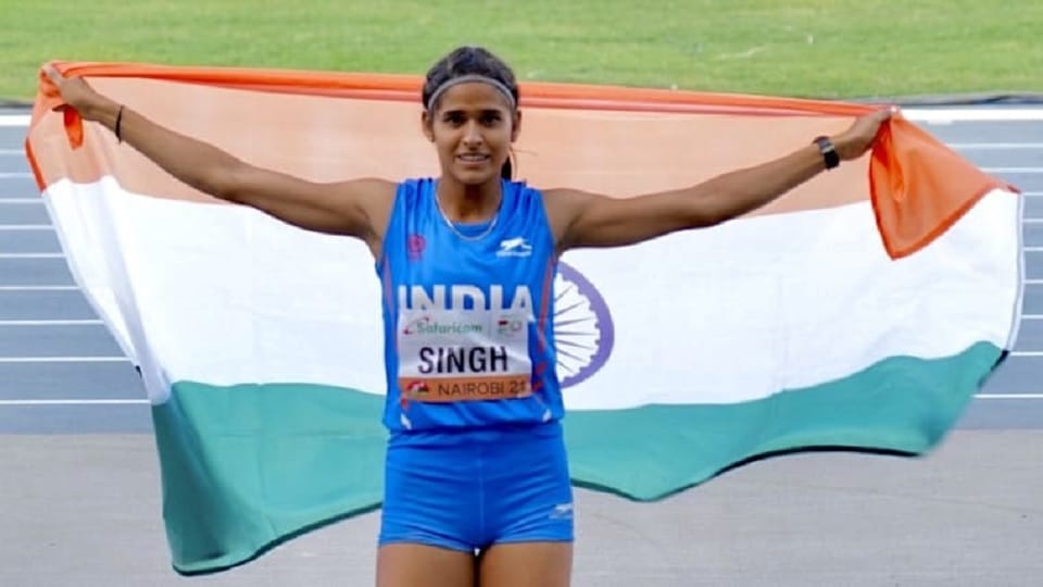 Shaili Singh won the gold medal in the long jump jumped 6.41 meters in the long jump
