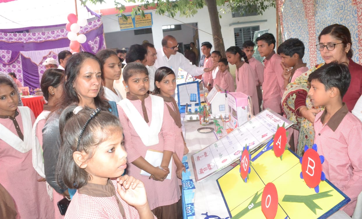 Winning first in district level science exhibition