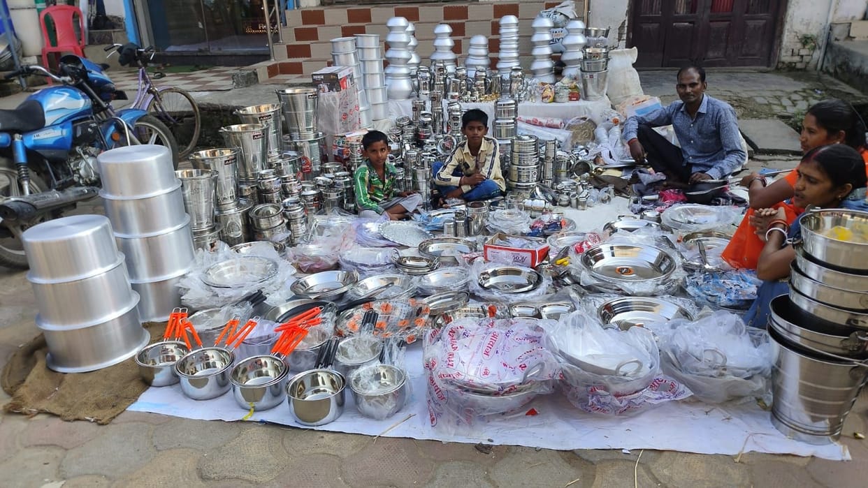 Dhanteras today, market decorated in city and rural areas