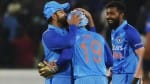 रोहित शर्मा, दिनेश कार्तिक और हार्दिक पांड्या