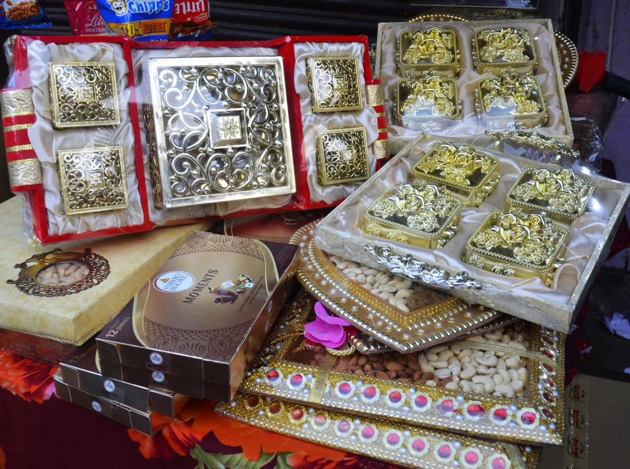 Gifts out in the festival market