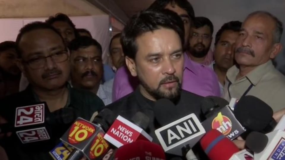 Union Minister Anurag Thakur attacks Aam Aadmi Party over corruption