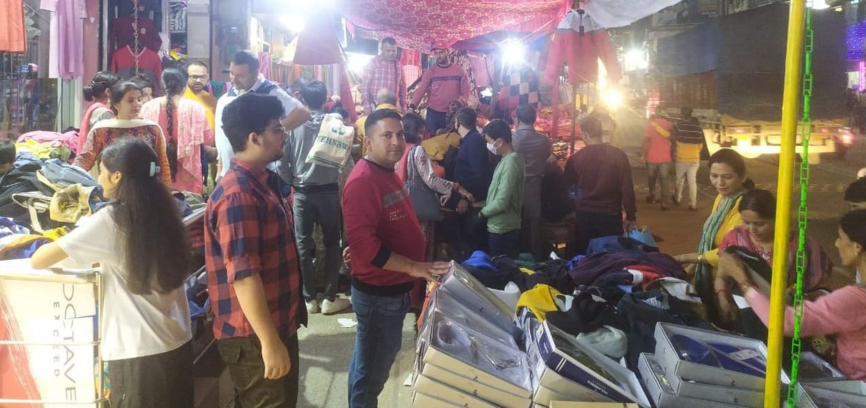 Dhanteras market in bilashpur