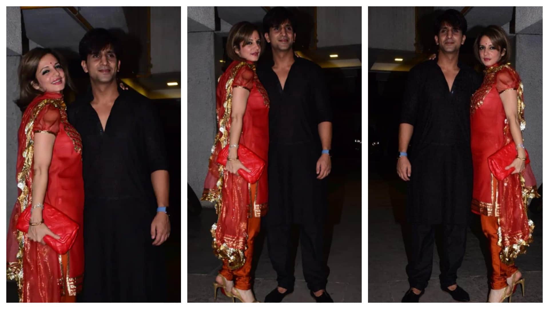 Sussanne Khan attends Karishma Tanna Diwali bash with boyfriend Arslan Goni Ekta Kapoor also joined