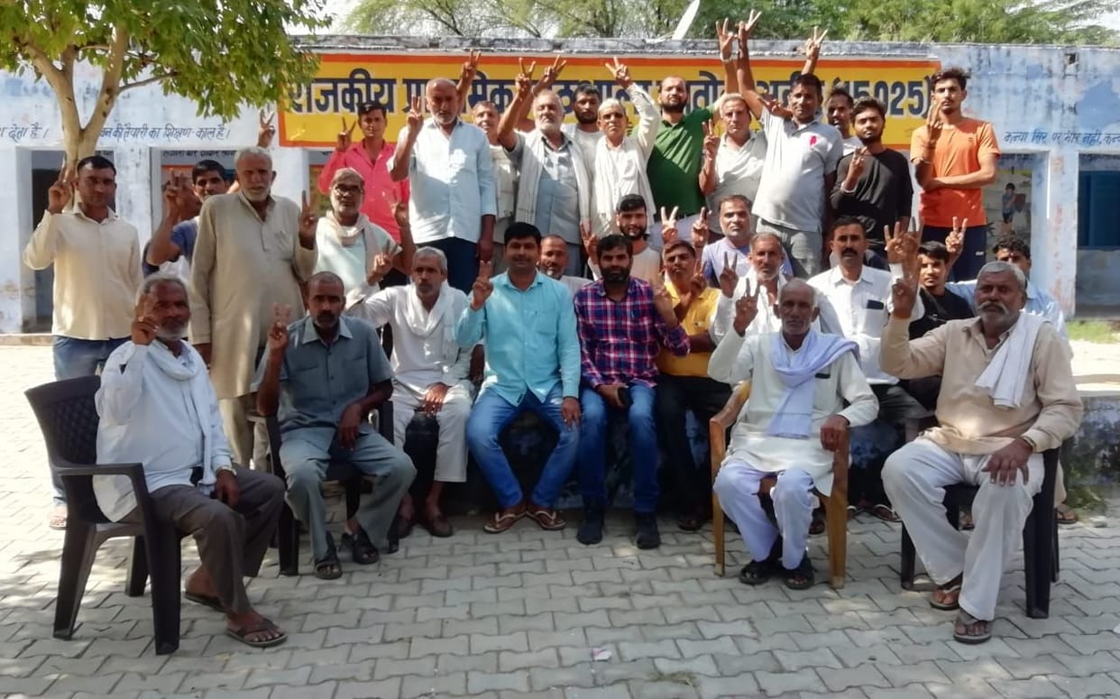 Manoj Devi sarpanch and seven panch were elected unopposed