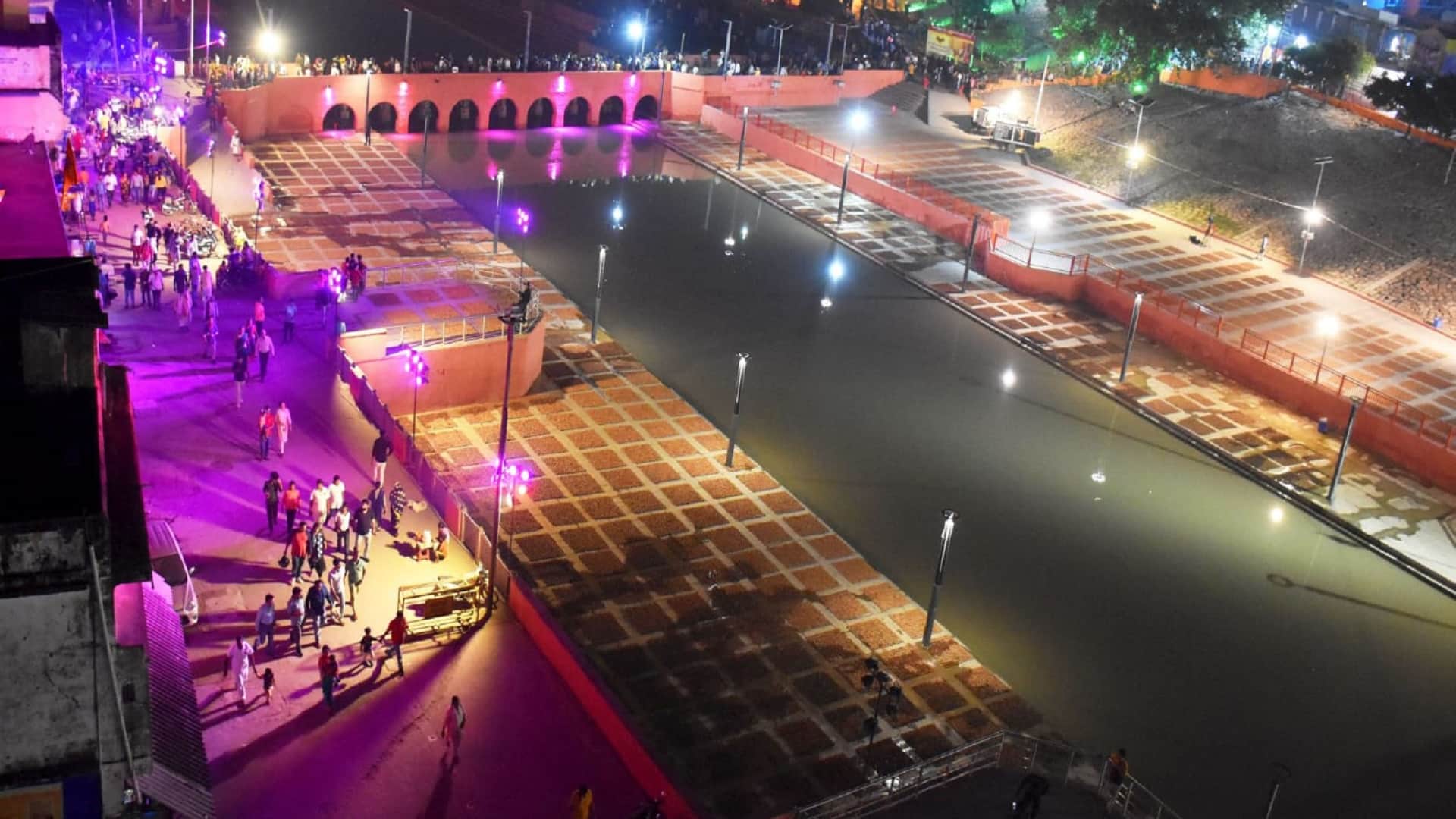 Deepotsav 2022 Ayodhya decorated with colorful lights and pictures of Lord Shri Ram