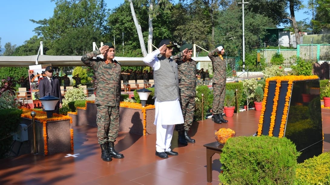 mos Defense Ajay Bhatt visits Northern Command headquarters udhampur review security and operational status