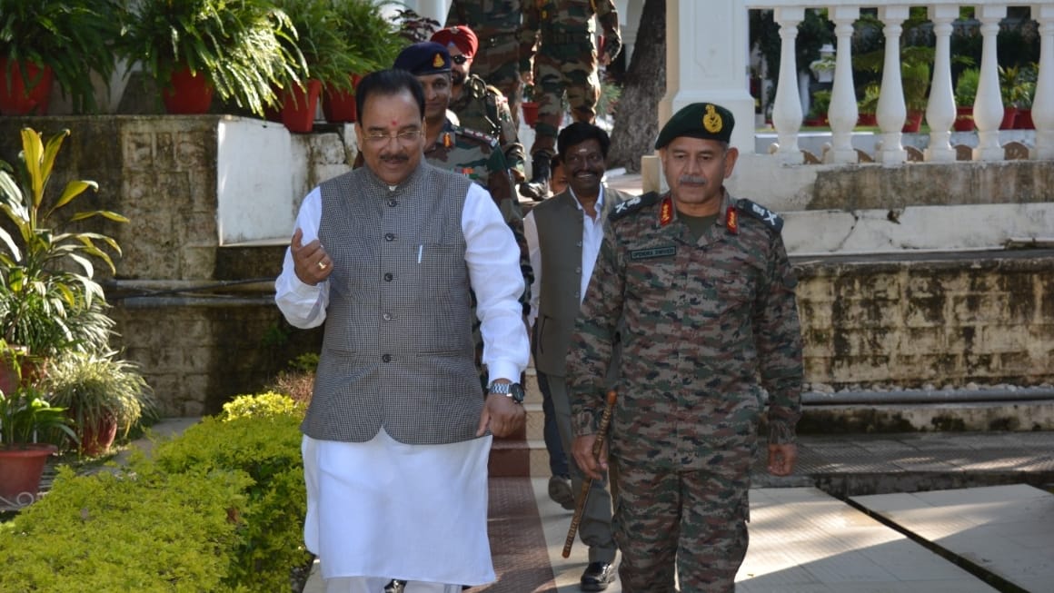 mos Defense Ajay Bhatt visits Northern Command headquarters udhampur review security and operational status