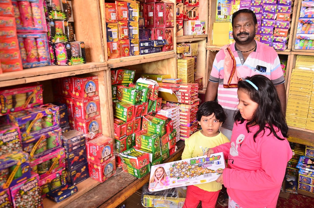 The sky will be bright with firecrackers worth two crores