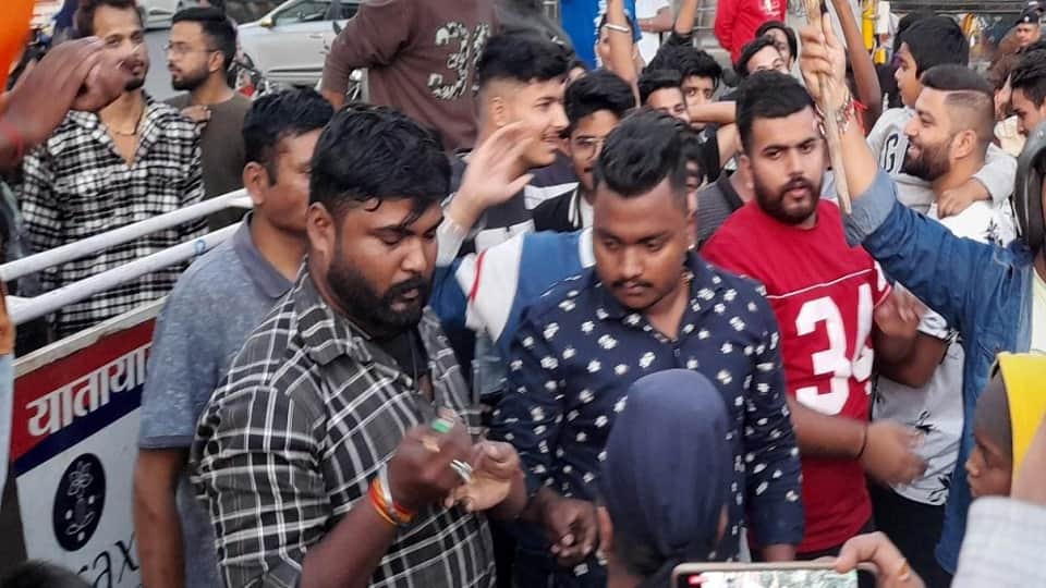 ind vs pak t20 world cup celebration in dehradun after india victory over pakistan