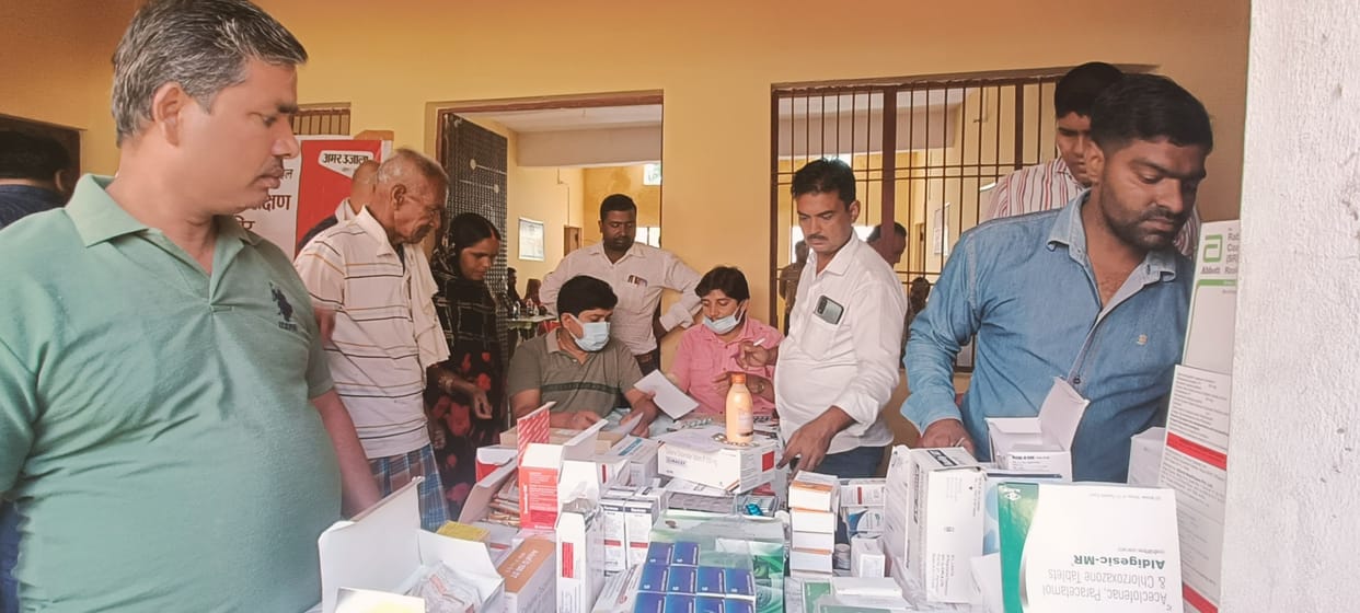 health camp organized in flood affected area