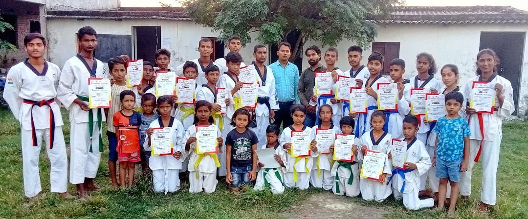 certificate given to taekwondo players