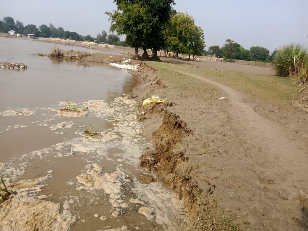 Villagers upset due to erosion after flood