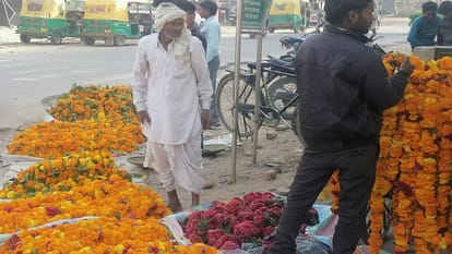 Diwali 2022 Genda phool Marigold rate rs 120 per kg in agra