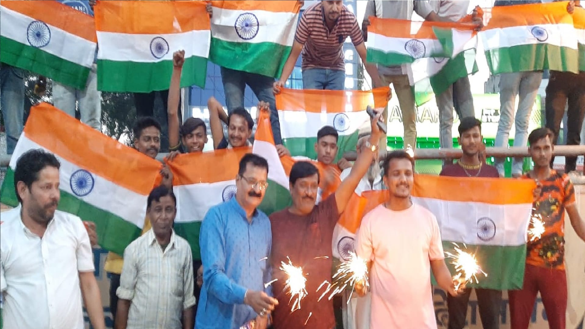 People celebrated with fireworks in Moradabad on India s victory in T20 World Cup