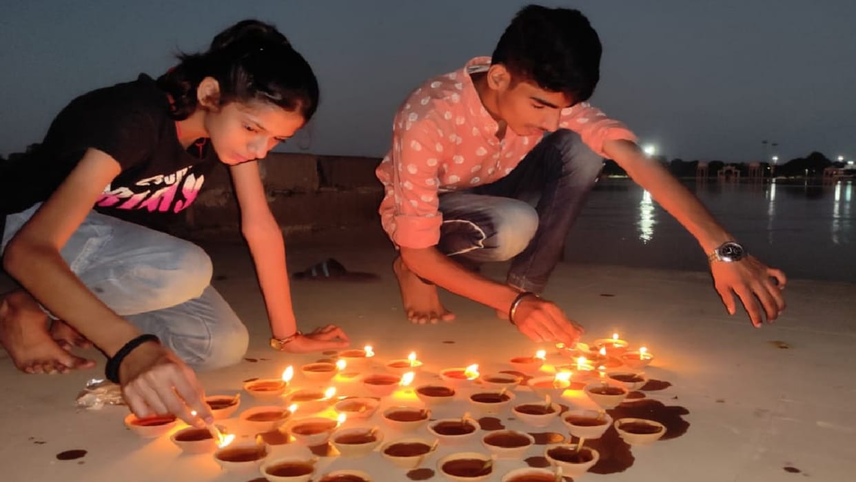 Choti diwali 2022 celebration in gorakhpur