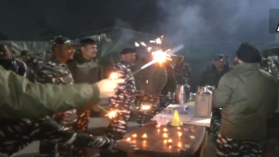 Diwali celebrated with festivities on LoC-IB, CDS meets soldiers on LoC