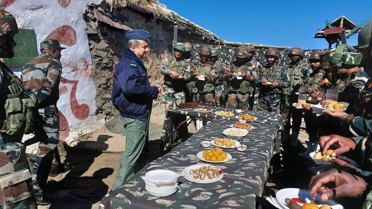 Diwali 2022 photos celebrations top army officers including CDS celebrated festival with soldiers
