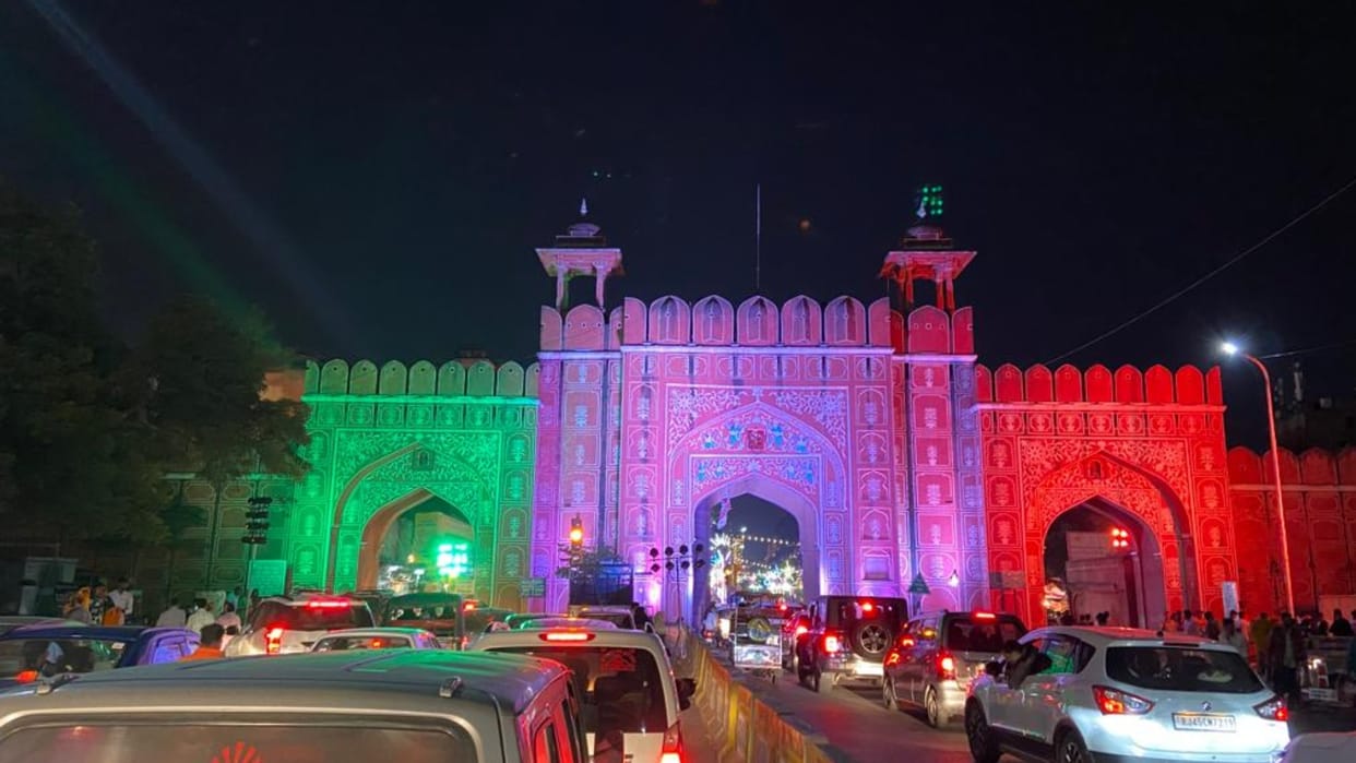 Diwali 2022 in Jaipur Attractive lighting on the theme of gods