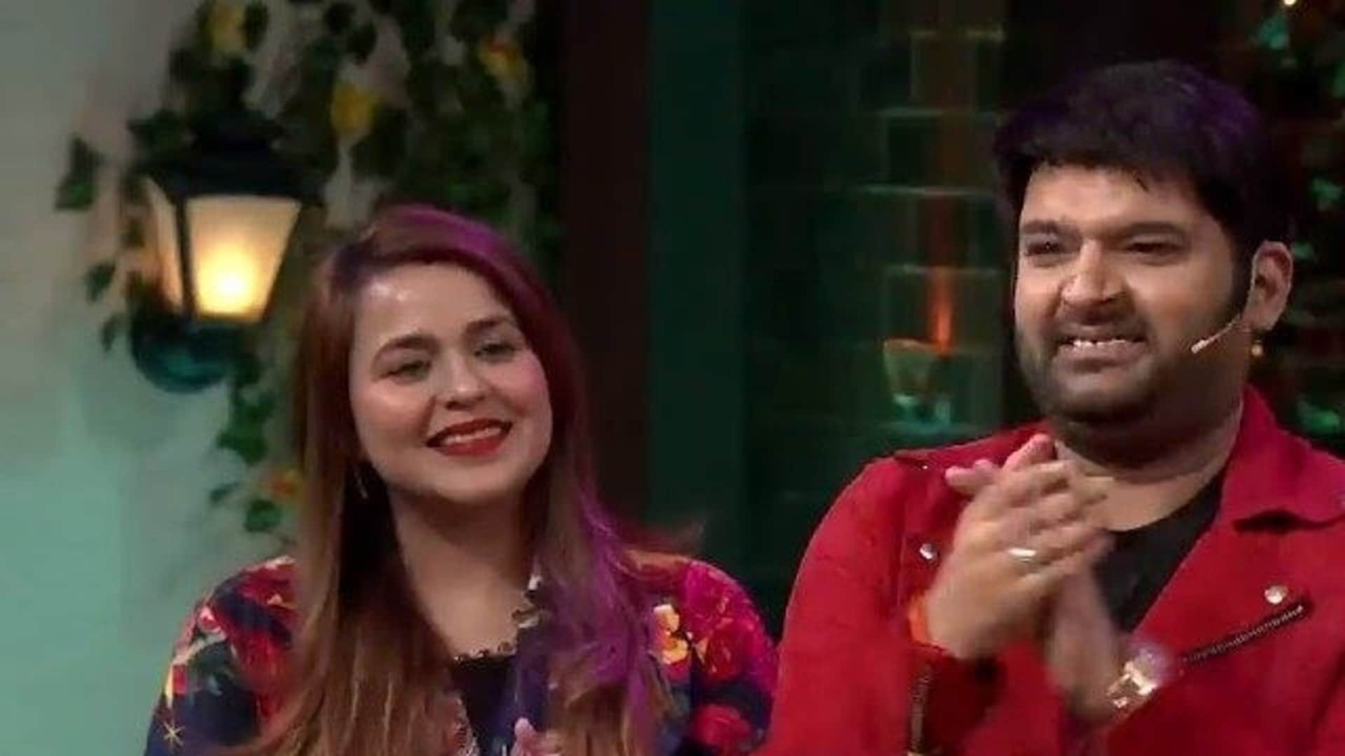 Kapil Sharma Kissed his wife Ginni Chatrath in Krishna kumar Diwali Party Video goes Viral
