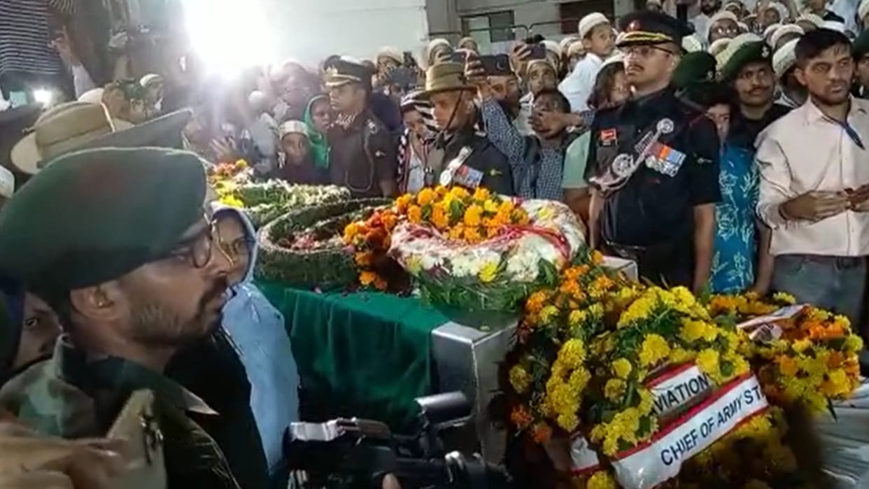 Major Mustafa Bohra martyred in Arunachal Pradesh given final farewell with military honors