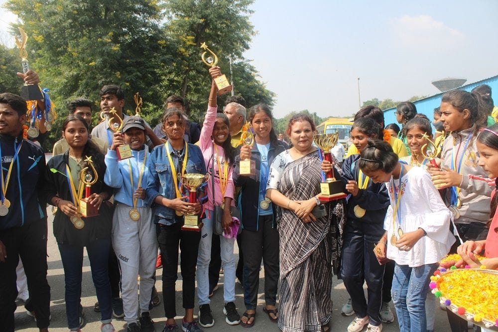 DAV Khadia won the title in athletics