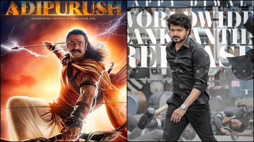 south actor Thalapathy vijay film varisu clash prabhas starrer Adipurush on box office according to report
