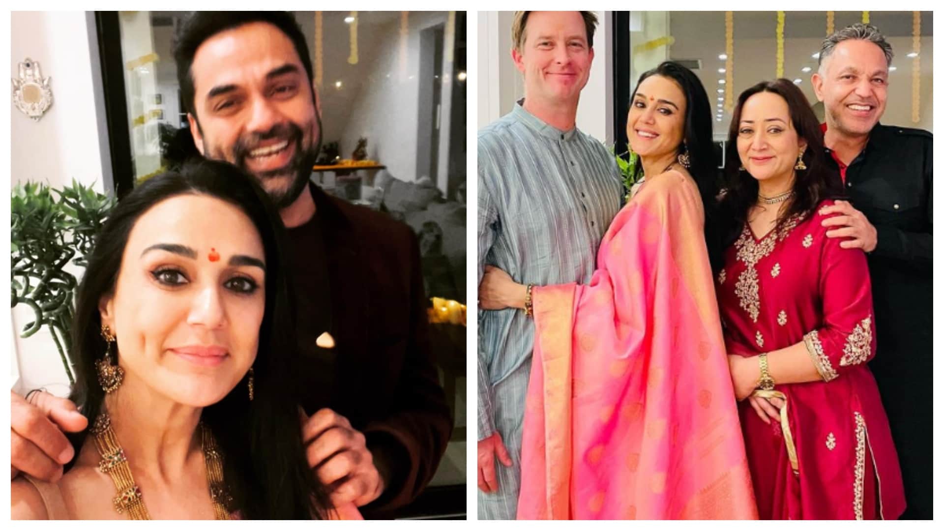 Abhay Deol shares Diwali 2022 photos with Preity Zinta on social media flaunts Dimples says happy dimpavli
