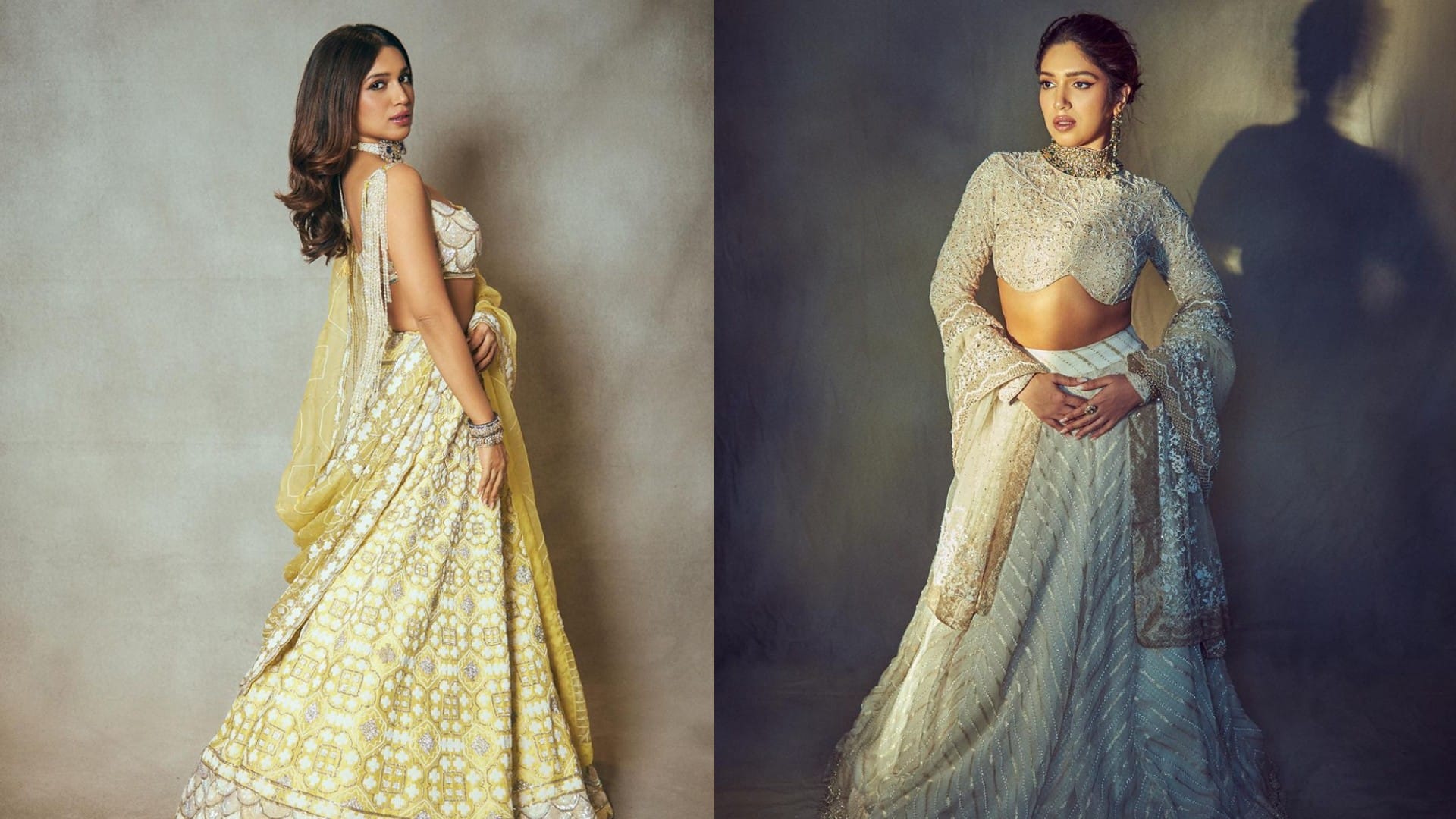 bhumi show toned abs in latest pic with gorgeous makeup skills