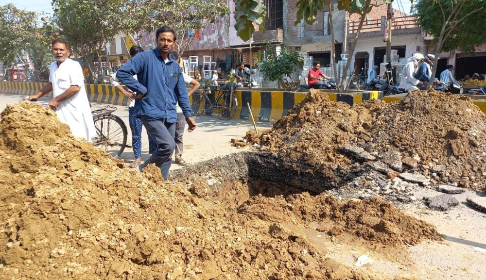 Water supply interrupted due to pipeline leak