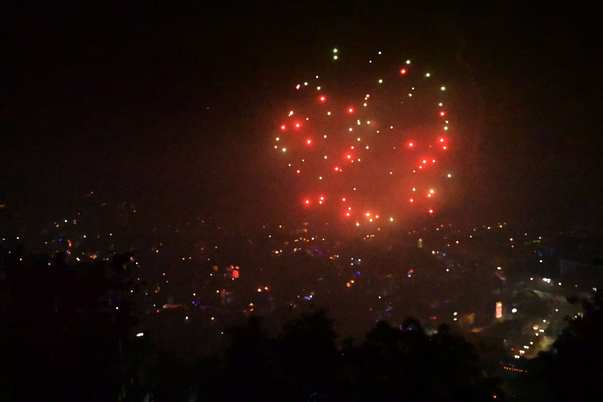 Will defying the orders of the administration, crackers burst in public places, on the highway