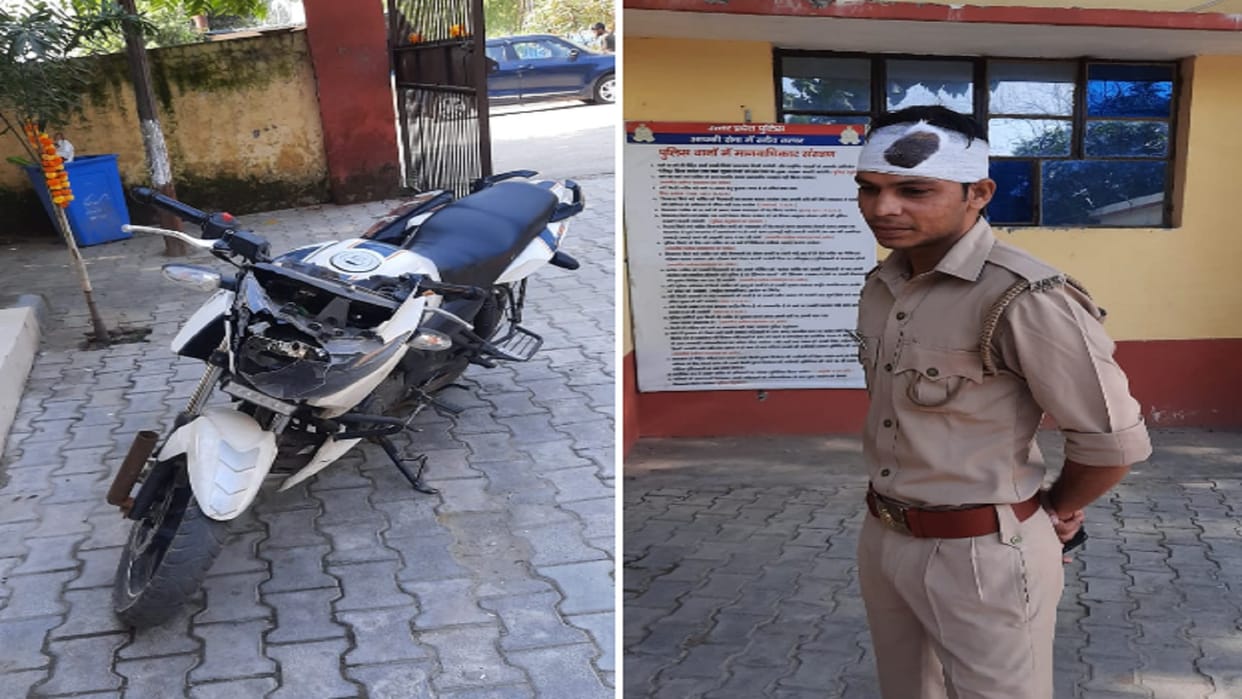 Meerut: Attack on a police team in Falavada, many constables injured, block chief attacked in Sarurpur