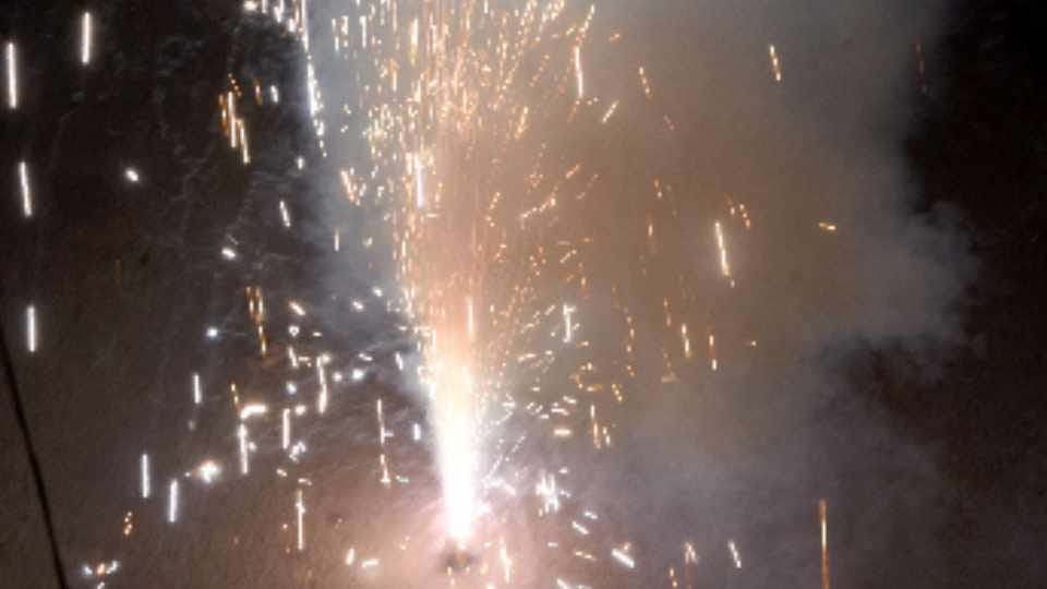 People used firecrackers a lot in Ludhiana
