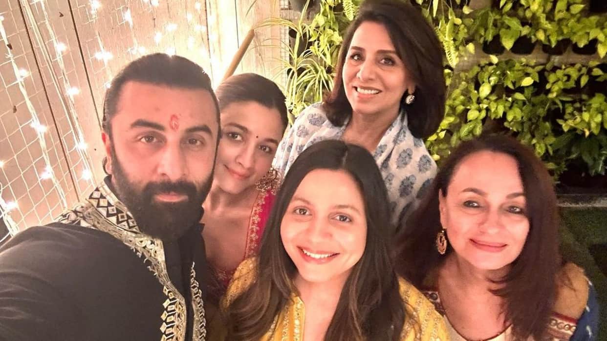 Kapoor and Bhatt family Diwali celebration: Neetu Kapoor shares picture of Alia Ranbir on social media