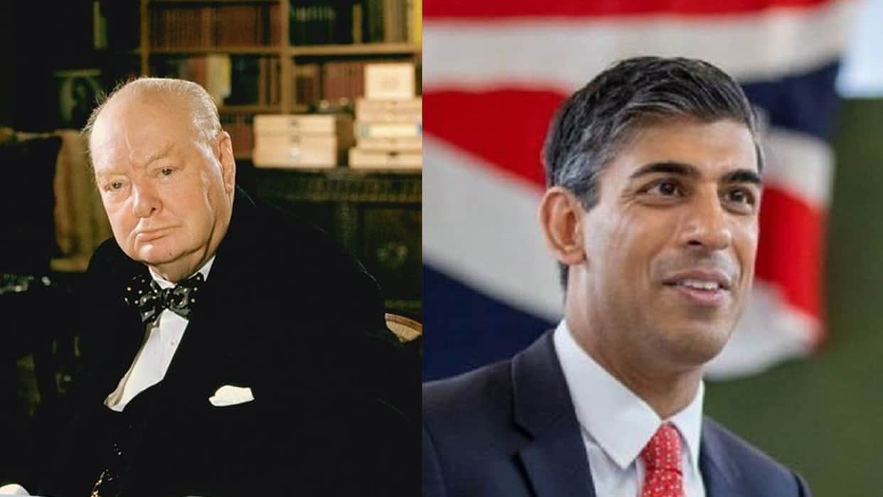 Rishi Sunak gave a befitting reply to Winston Churchill today a Indian origin leader is pm of uk