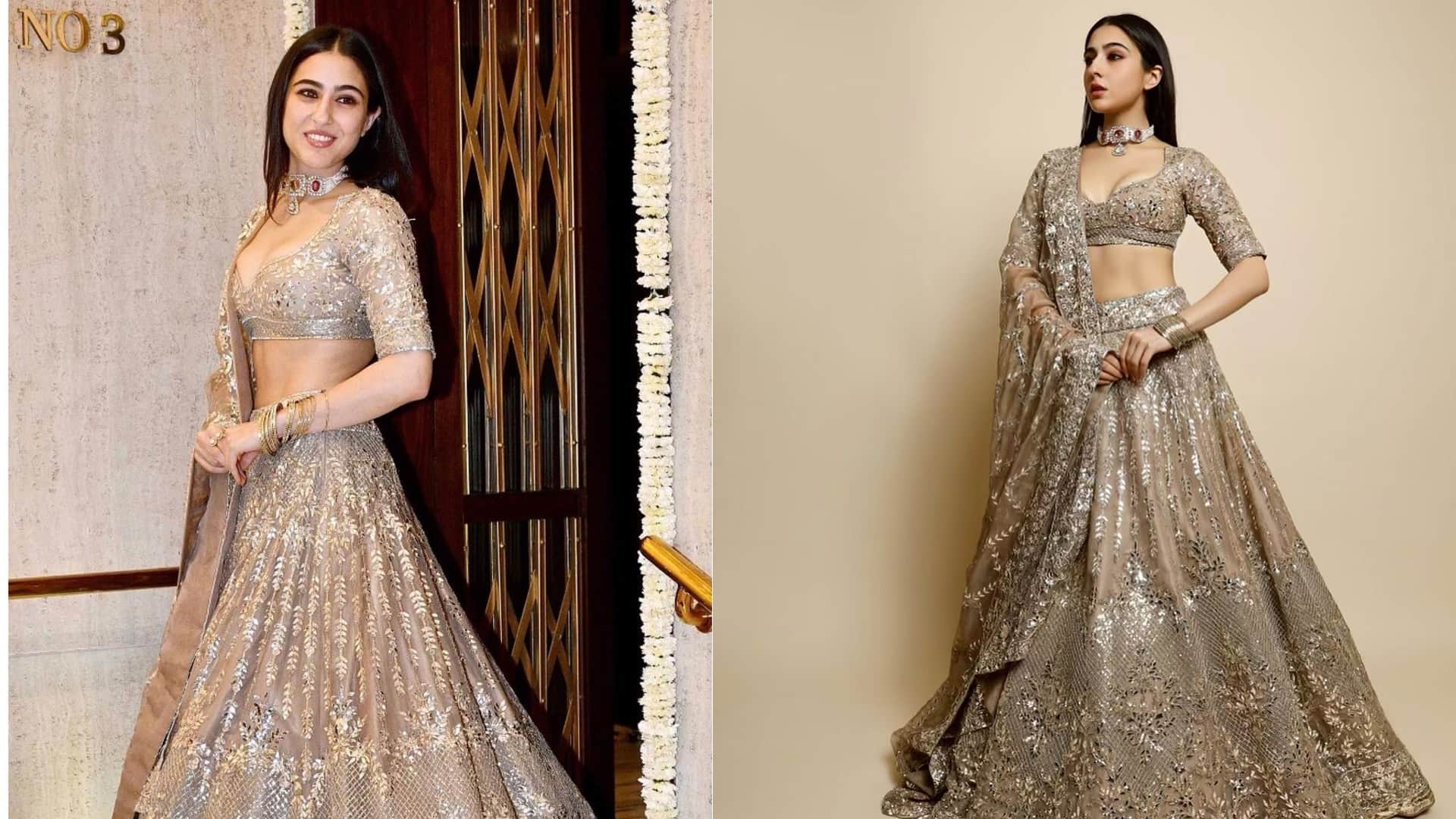 sara ali khan in mini skirt with corset top for halloween party looks bold and gorgeous