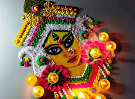 Kirti and Radhika first in Rangoli competition