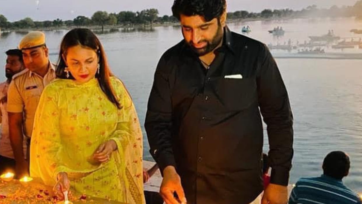 Jaisalmer Collector Tina Dabi celebrated Diwali on Gadisar Lake