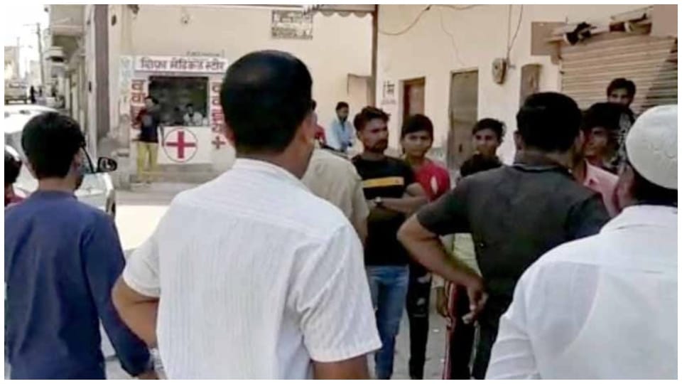 miscreant ransacked shop after beating young man in churu