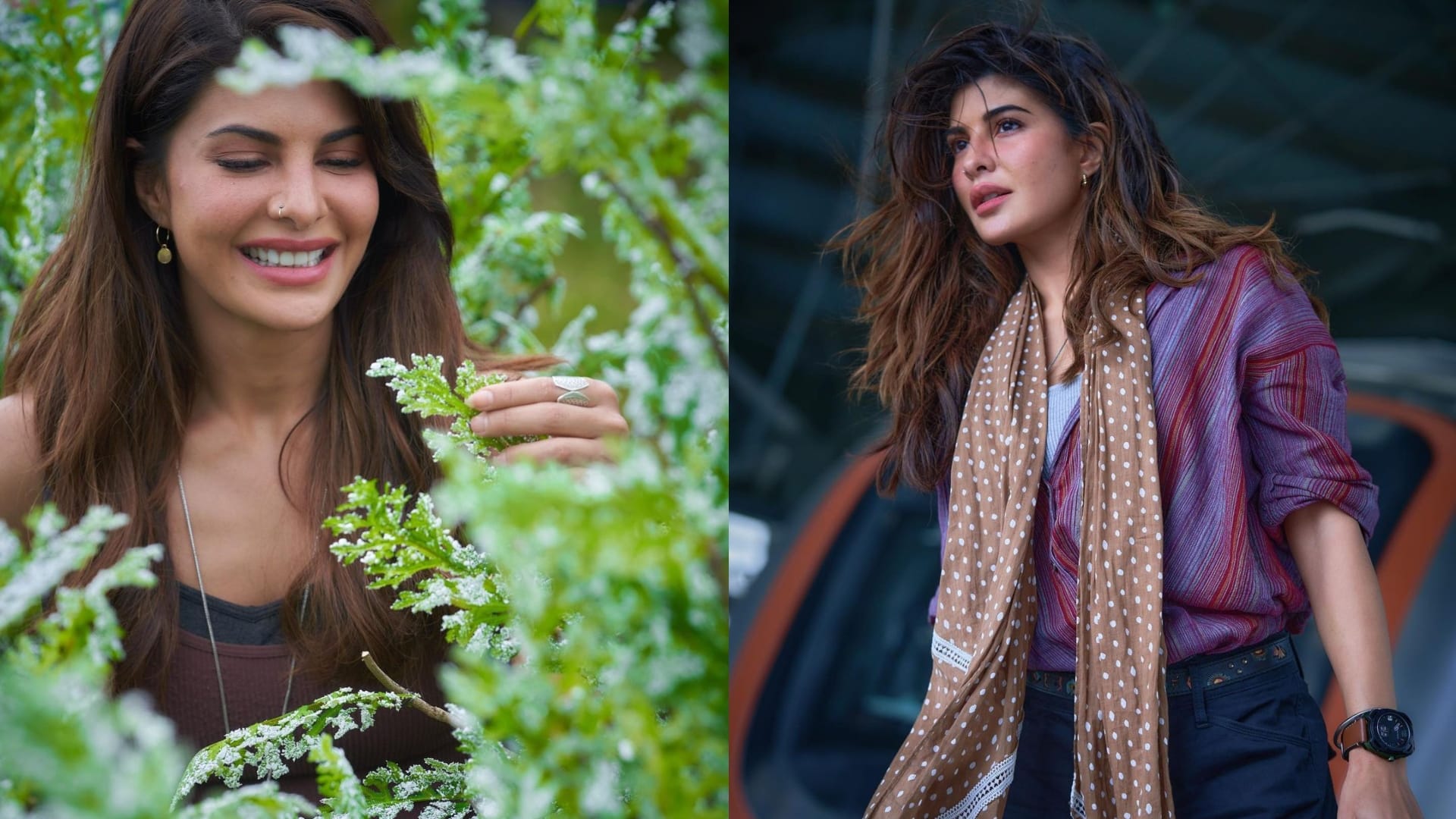 jacqueline fernandez in jalidar black dress in bigg boss 16 set raise internet temperature