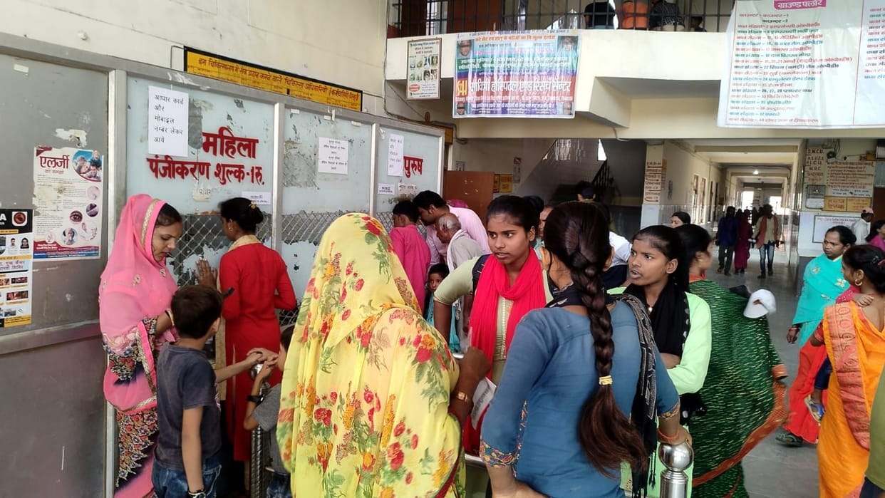 OPD opened after three days, crowd of patients