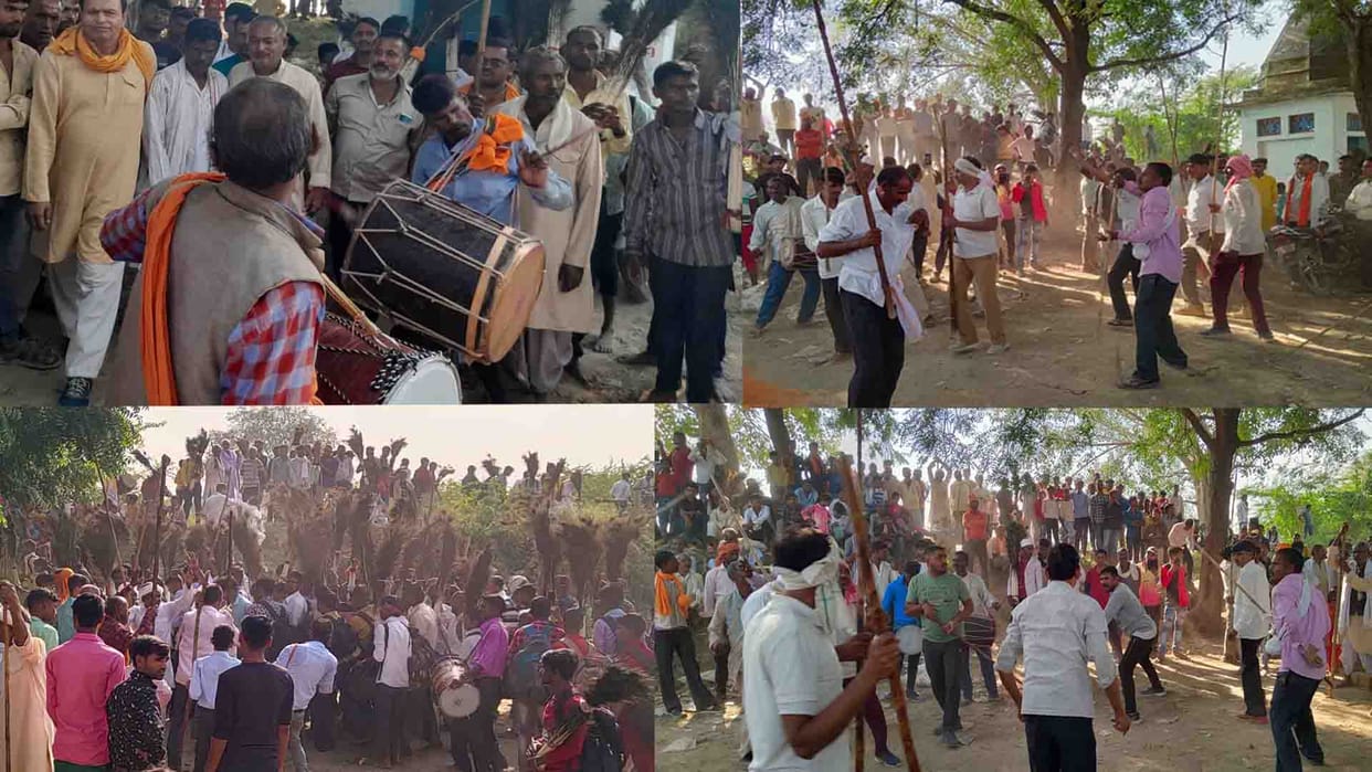Banda: Diwari dance in Bhuyan Rani village
