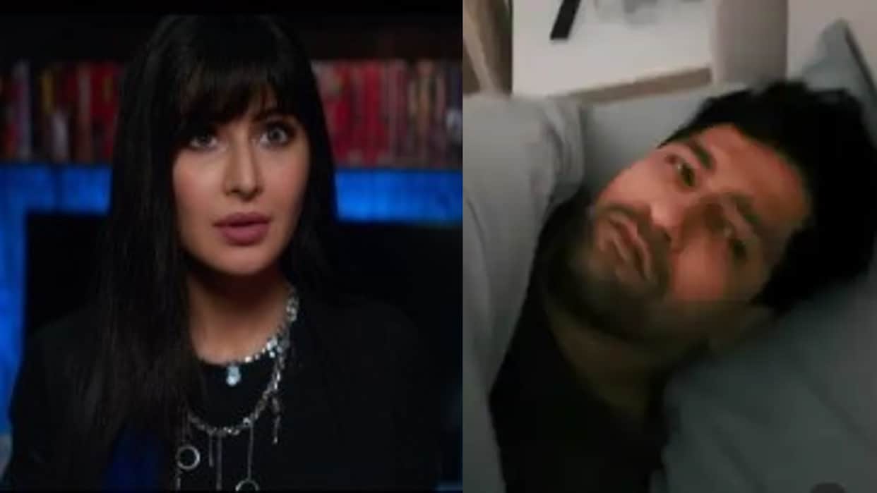 katrina kaif wakes up husband vicky kaushal as bhoot biwi style see actor reaction